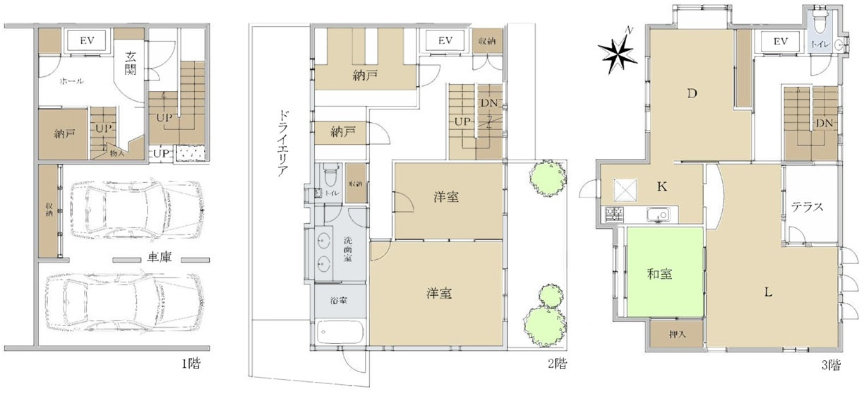 芦屋川駅 徒歩10分 構造:木造土地面積:271.98平米 ( 82.27坪 ) 建物面積:190.19平米 ( 57.53坪 )