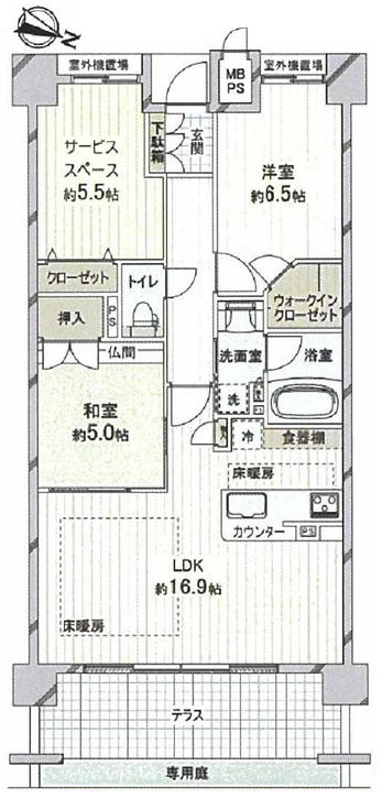 打出駅 徒歩7分 構造:鉄筋コンクリート造専有面積:73.24平米 ( 22.15坪 )