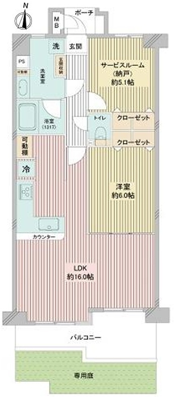 JR芦屋駅 徒歩7分 構造:鉄筋コンクリート造専有面積:63.3平米 ( 19.14坪 )