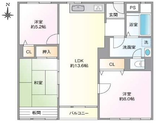 香櫨園駅 徒歩15分 構造:鉄筋コンクリート造専有面積:86.07平米 ( 26.03坪 )