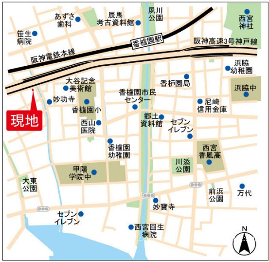 現地周辺案内図