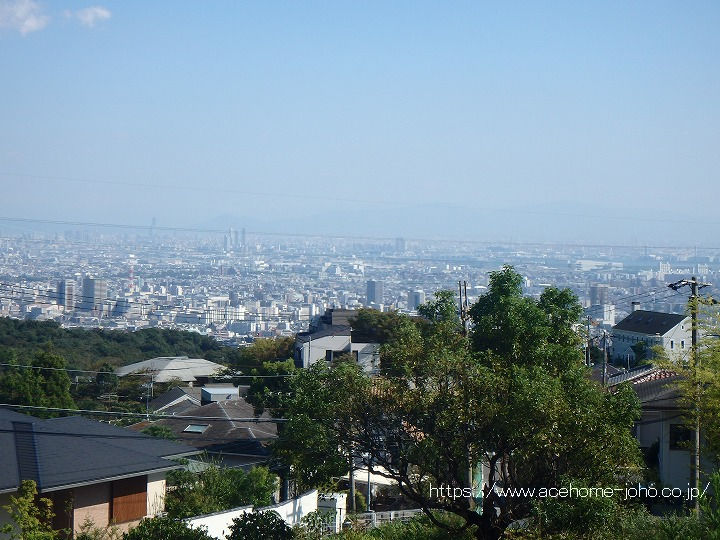西宮市内と海の眺望
