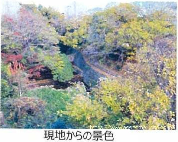東側の夙川の眺望