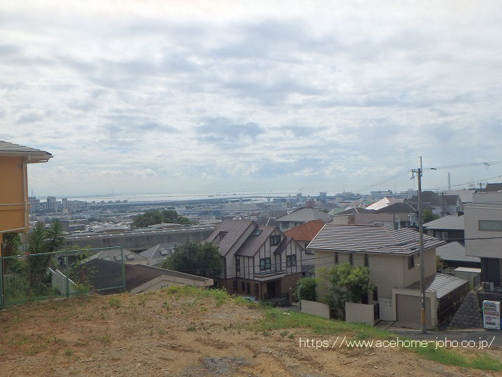 芦屋市内と海の眺望