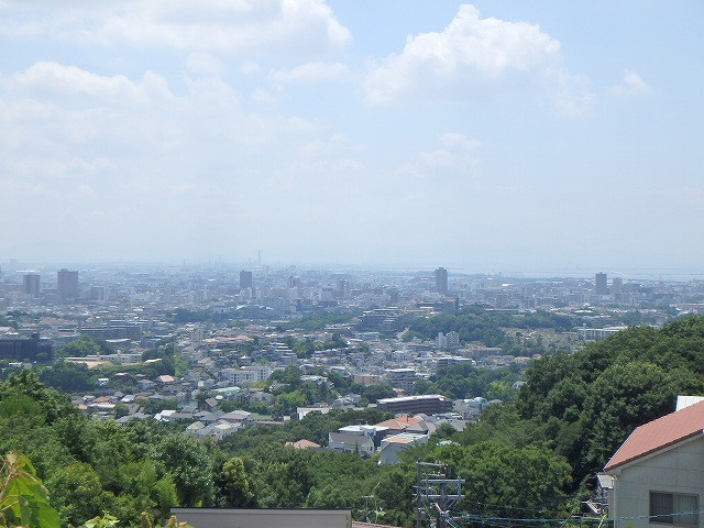 西宮市内と大阪湾眺望
