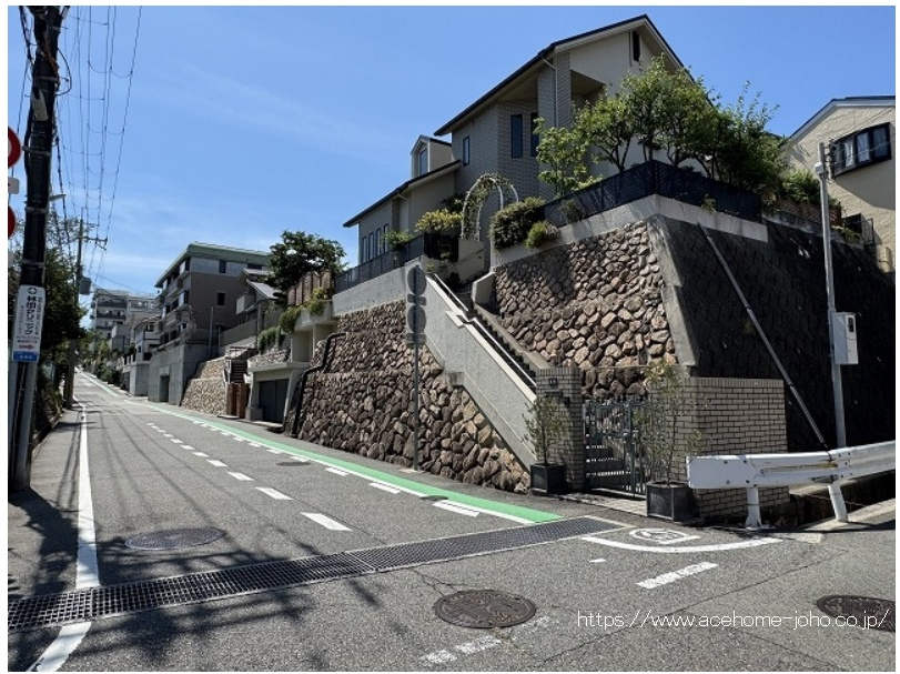 南東側より