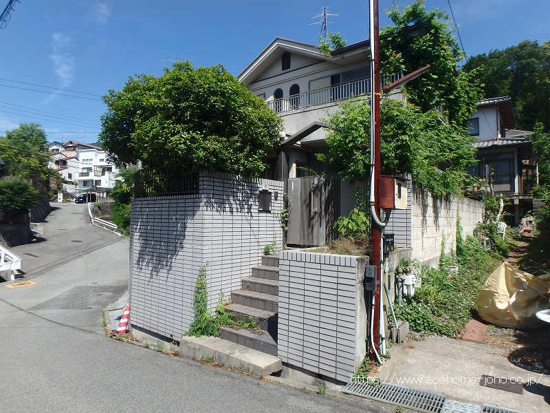 南東側より