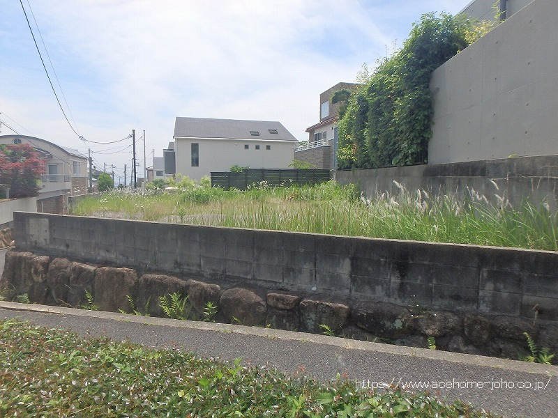 北側より