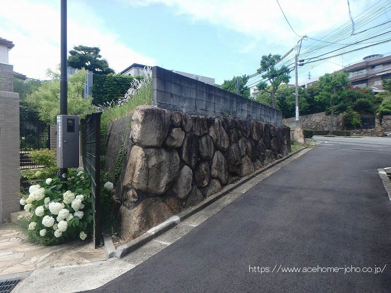 南東側より